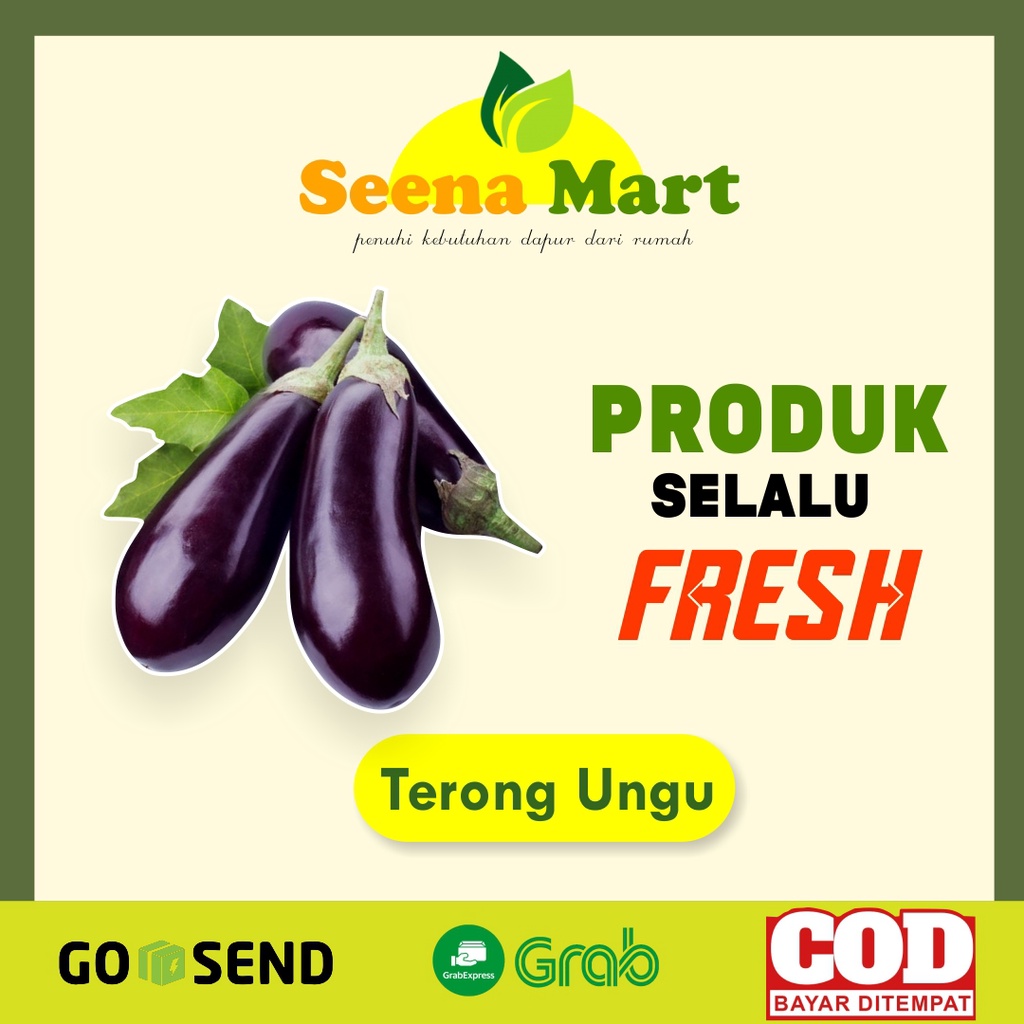 

Sayuran Segar Terong Ungu Panjang Terung Ungu Eggplant Lalapan Sayuran Fresh 500GR
