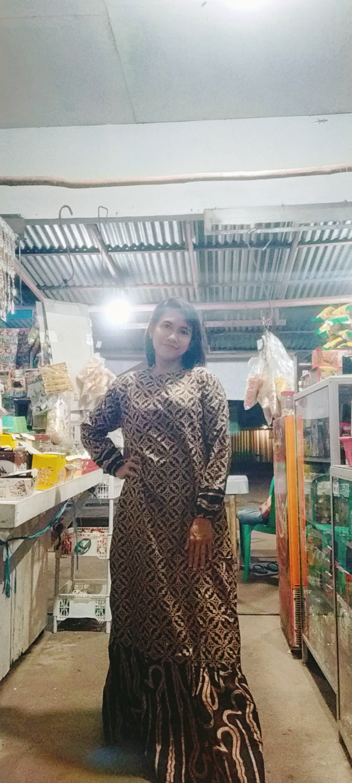 Gamis Batik Moderen. Gamis Batik Pekalongan