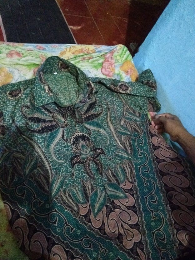 Kemeja Batik Pria Lengan Panjang Size M L Xl Xxl Bswart Batik Hrb026 Kenango Panjang Padi
