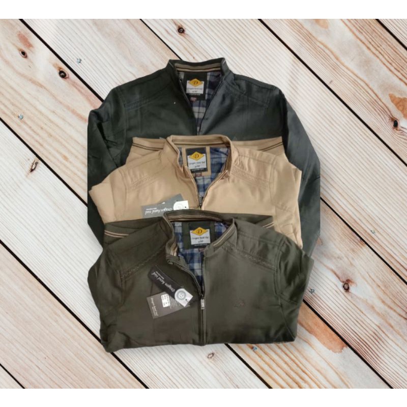 jaket bomber pria bulak/balik original import Quanlity-Hitam