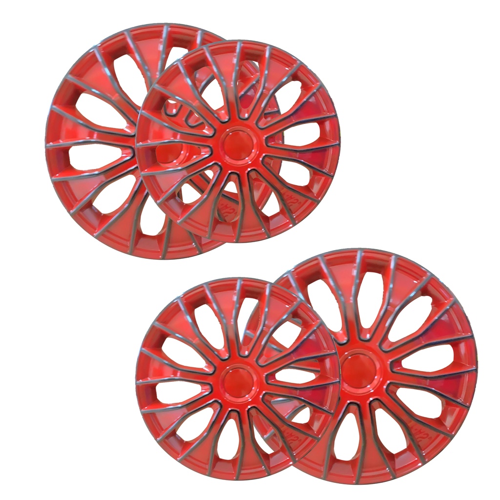 COVER VELG SPORT WHEEL DOP RODA LOWIN DESIGN 5086 BRB HITAM MERAH