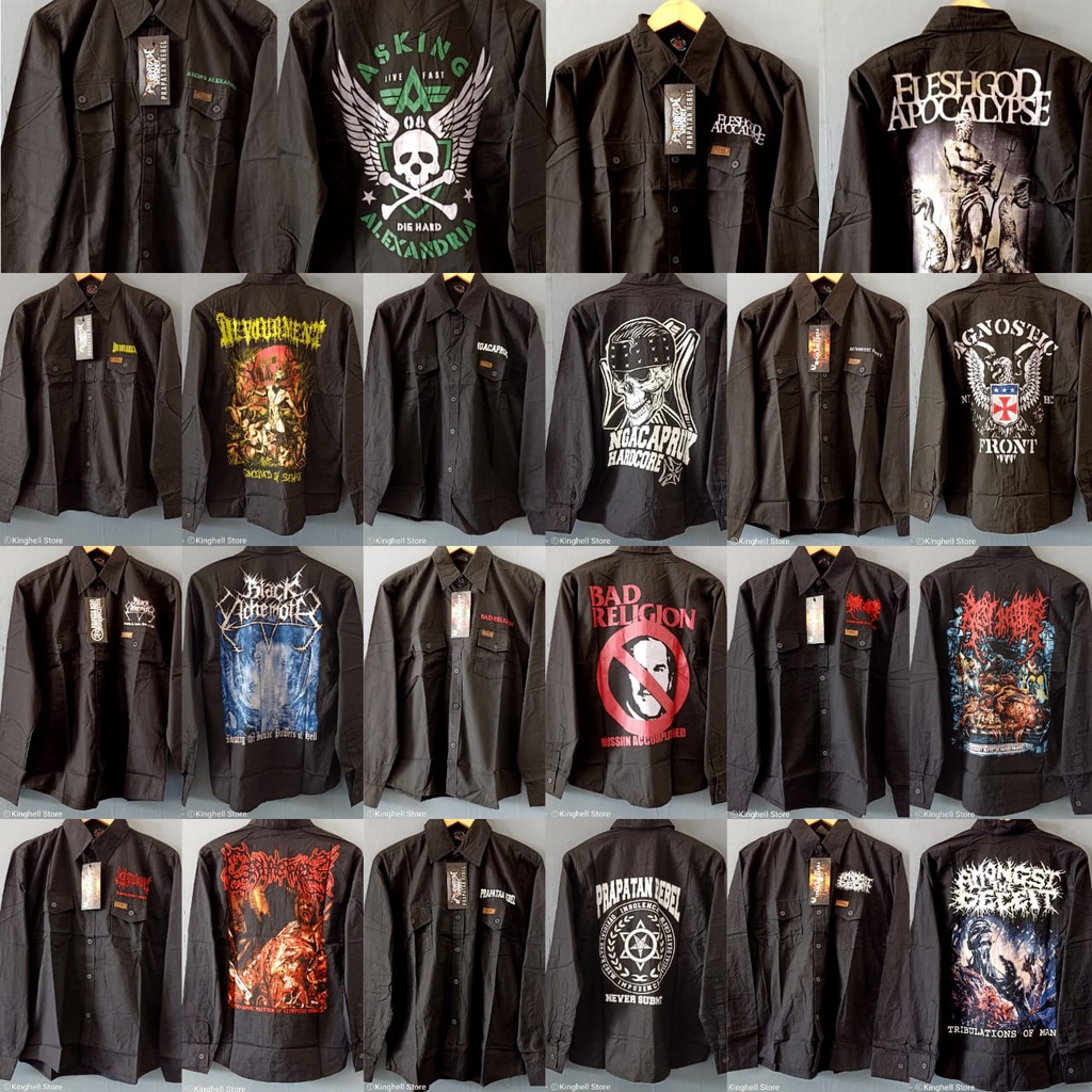 Kemeja Metal Underground Prapatan Rebel Original Terbaru