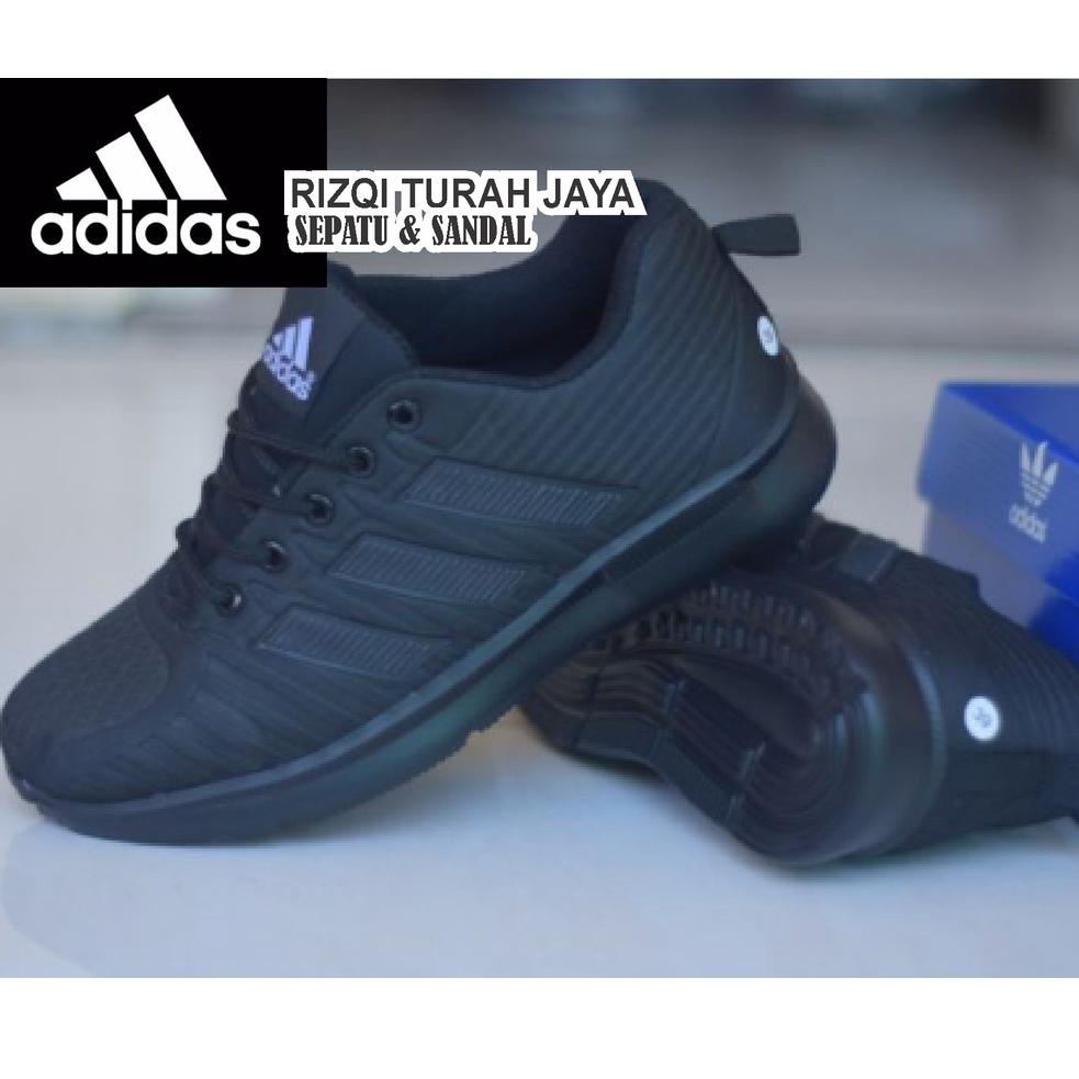 Best Terlaris⁂➵ Sepatu Sekolah Hitam Full. Sepatu Adidas Hitam Polos. Sepatu Hitam Laki Perempuan 84