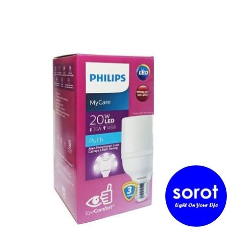 Philips Lampu LED Bright 20 Watt 6500 K (Warna Putih / Daylight )