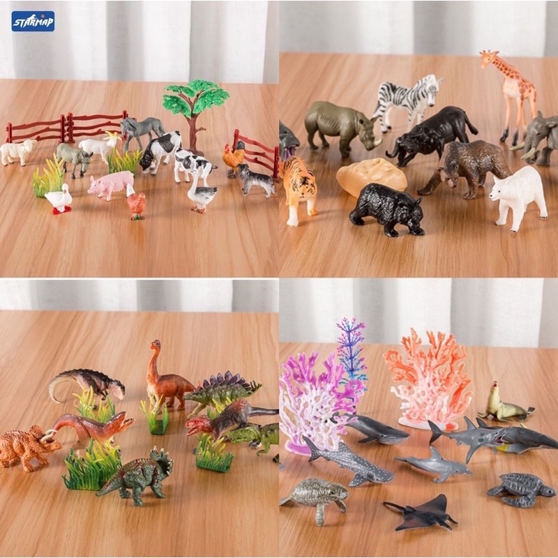 miniature animal figurine simulation toys pretend plays learning about animal