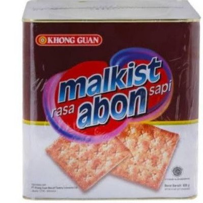 Khong guan malkist abon sapi 800gr kaleng