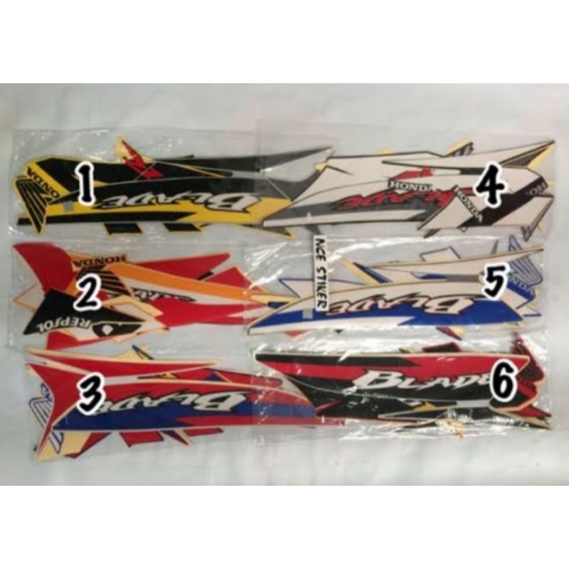 striping body Honda blade 2009 list body honda blade 2009