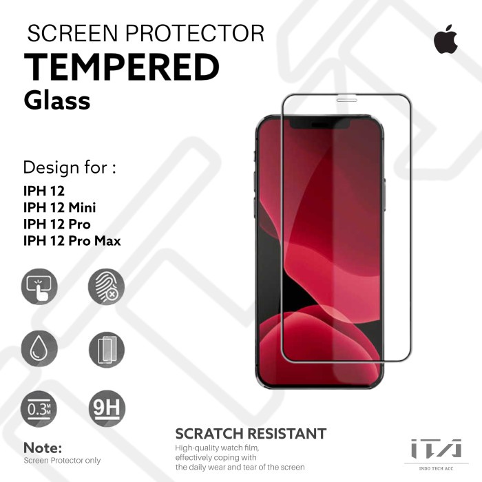 TEMPERED GLASS IPHONE 12 12 MINI 12 PRO 12 PRO MAX SCREEN PROTECTOR - TEMPERED GLASS ANTI PECAH - ANTI GORES - ANTI GORES ANTI PECAH - TEMPERED GLASS ANTI GORES - TEMPERED GLASS CERAH - TEMPERED FULL COVER - ANTI GORES FULL COVER