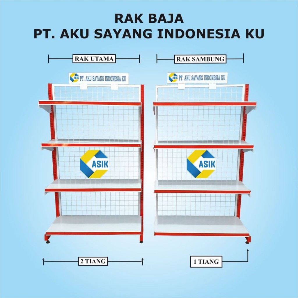 [SAMBUNG / JOIN] Rak Minimarket / Rak Gondola / Rak Toko / Rak Display 2 sisi