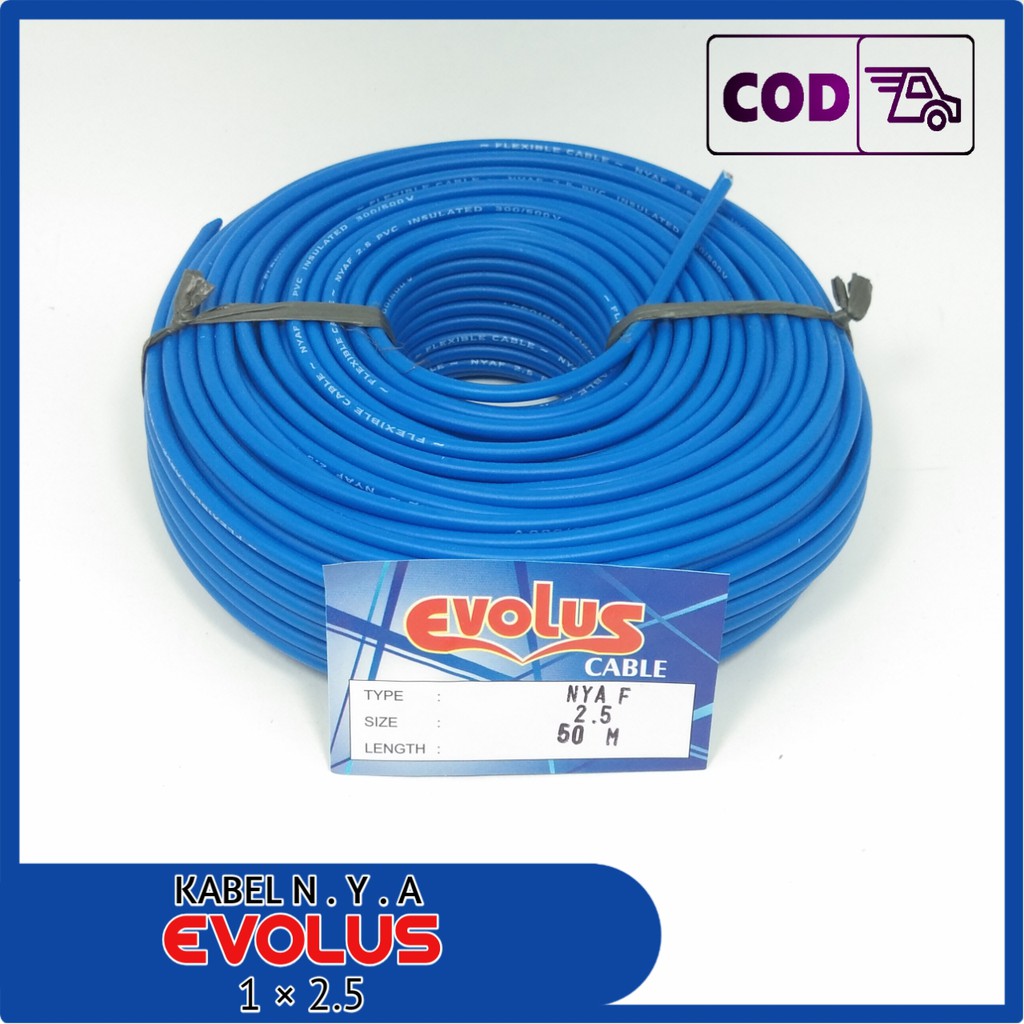 Evolus Kabel NYAF 1 x 2.5 - 50 Meter