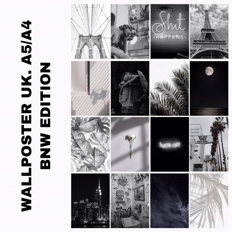

WALLPOSTER BNW EDITION 16 LEMBAR UK. A5/A4