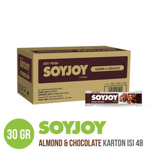 

SOYJOY Snack Bar Kedelai Almond Chocolate 30gr - 1 Karton (48 Bar)