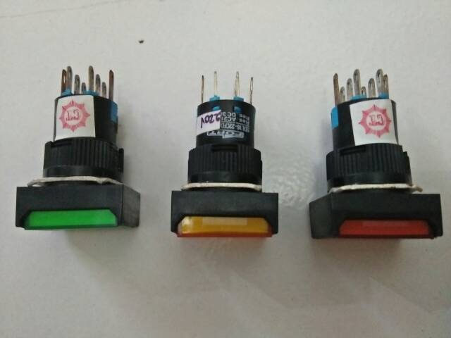 Push Button LED 16mm 220V FORT model kotak