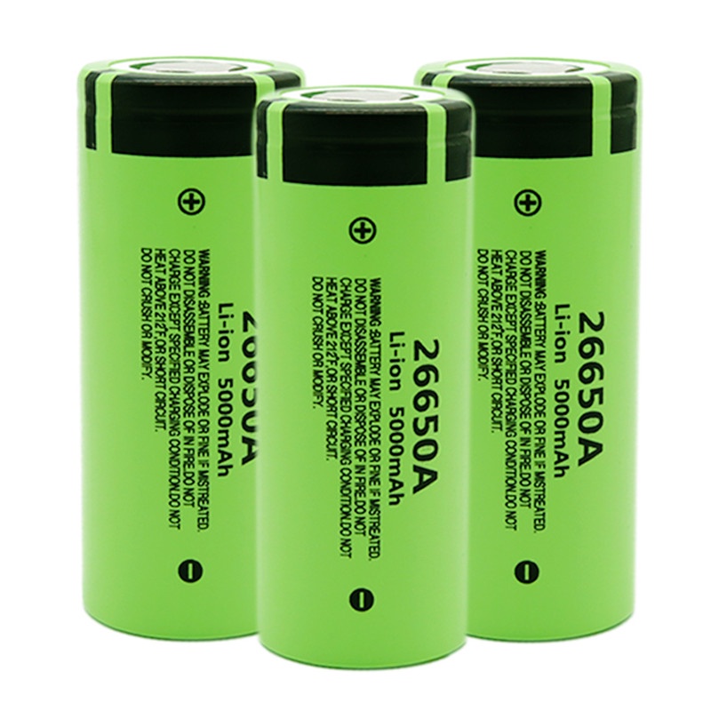 Baterai Panasonic 26650 5000mAh, baterai isi ulang