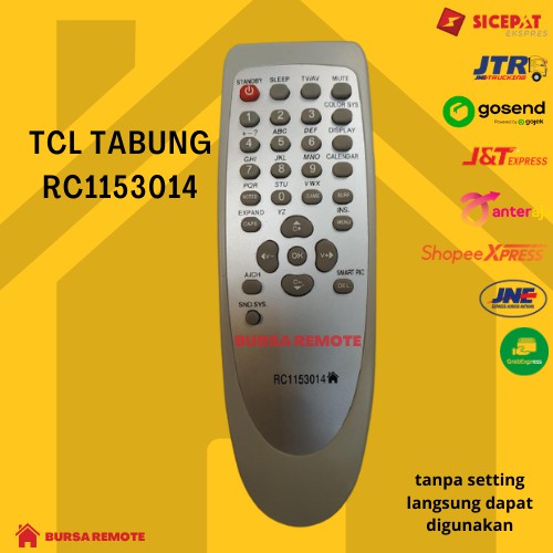 REMOT / REMOTE TV TABUNG CHINA TCL Oval RC1153014 / ECER DAN GROSIR