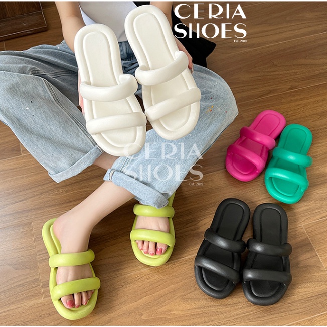 BALANCE Sandal Slop Wanita Import Bangkok Bahan Karet PVC Elastis Non-Slip Rubber 2025