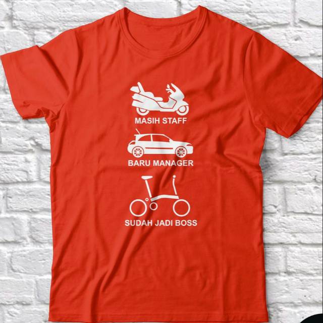 KAOS KENDARAAN SESUAI JABATAN MOTOR MOBIL SEPEDA BAJU TSHIRT