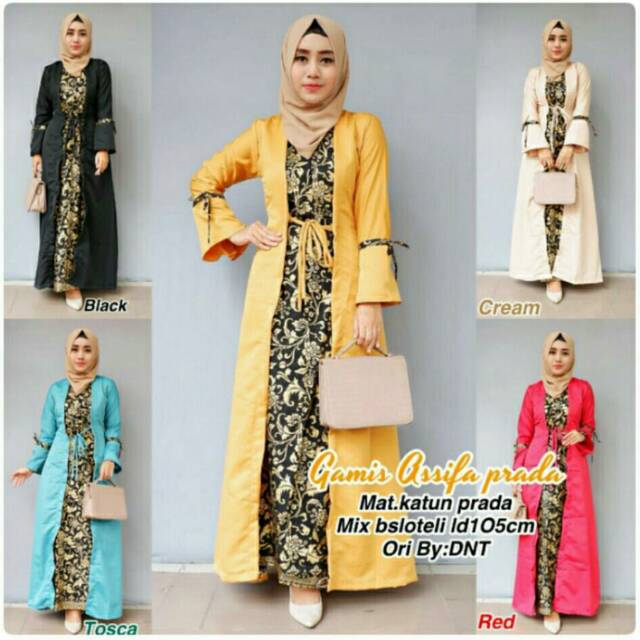 Dress Kebaya Modern Dress Batik Murah Dress Kebaya / Dress Assifa Prada