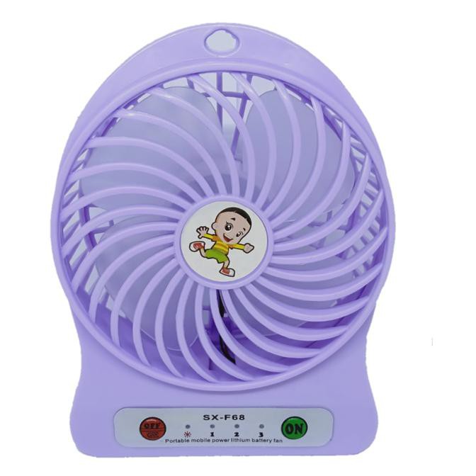 Update - KIPAS ANGIN MINI PORTABLE / MINI FAN USB / KIPAS ANGIN USB - Ungu