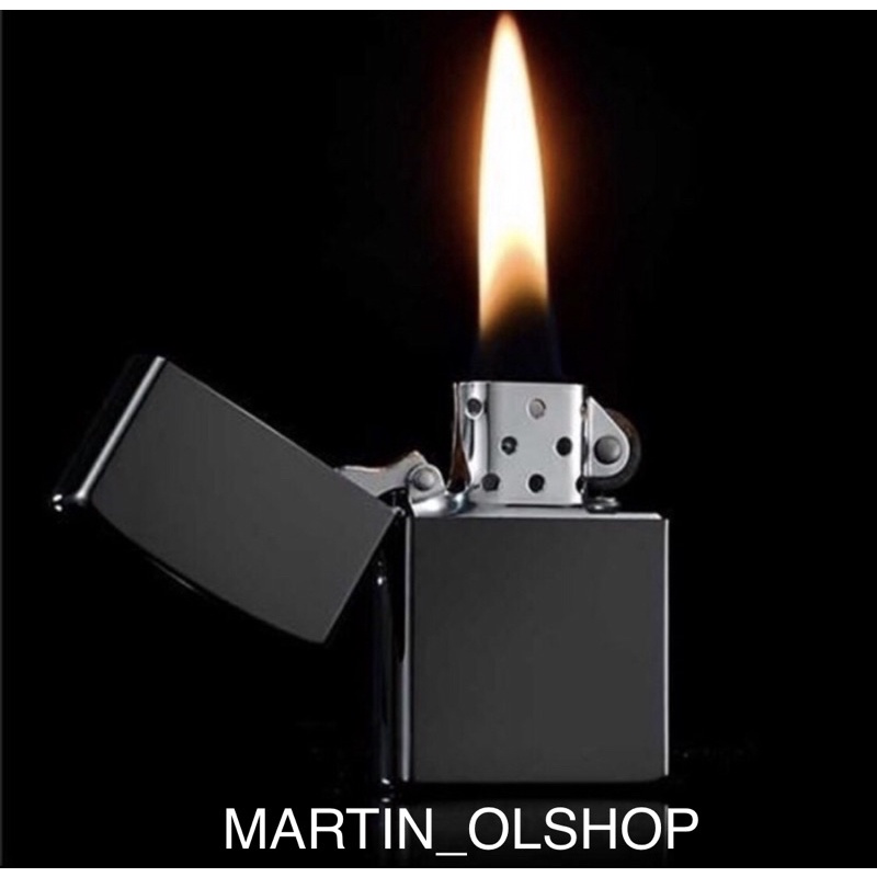 Korek Zippo Black Ice Korek RJ3678 Korek Api Isi ulang