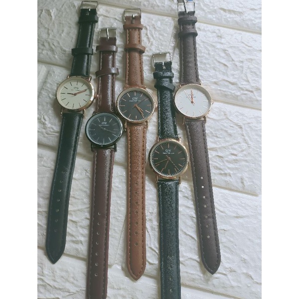 JAM TANGGAN CEWEK TALI KULIT UKURAN KECIL