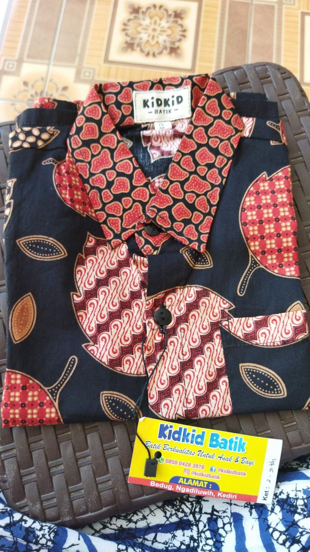Baju Batik Anak Laki Kemeja Batik Anak Cowok Modern Hem Kekinian Usia 1-14 Tahun Kode Bk-20