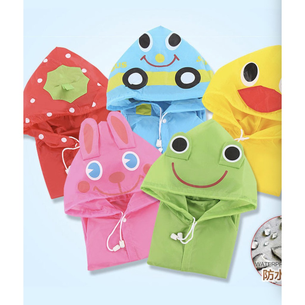 Jas Hujan Anak KIDO Kiddo Imut Imoet Baju Indoplast Jaket  Kecil Lucu Jas SD Anak-anak Kecil/C 170