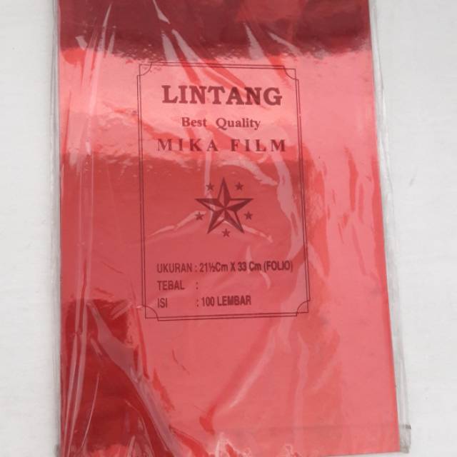 

PLASTIK MIKA WARNA FOLIO LINTANG