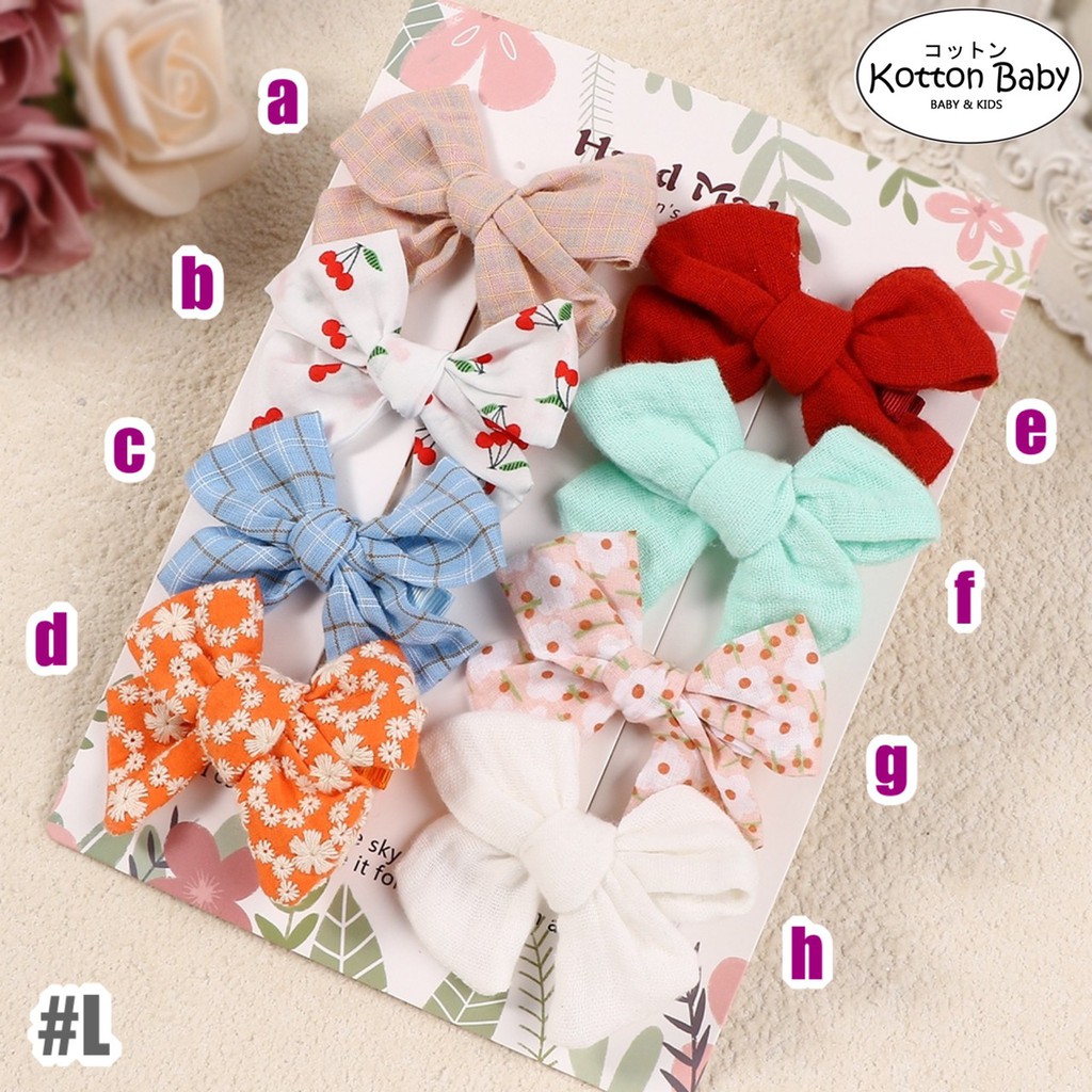 Jepitan rambut | Pita Rambut | bayi anak premium import perempuan catalog L