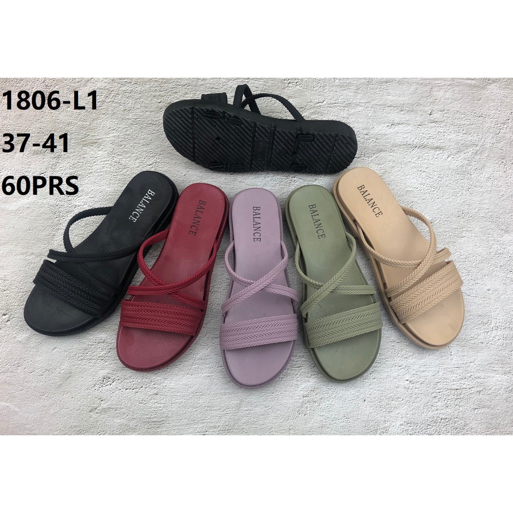 SANDAL BALANCE 1806 L1 SLOP + TALI X UNIK BLC 1806-L1 ORIGINAL CUKUP TEBAL EMPUK ANTI SLIP