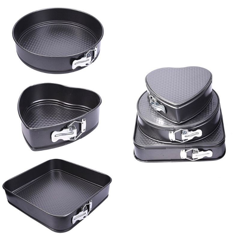 Loyang Cetakan Kue Teflon Anti Lengket Snape Cake Mould Set 3 Pcs