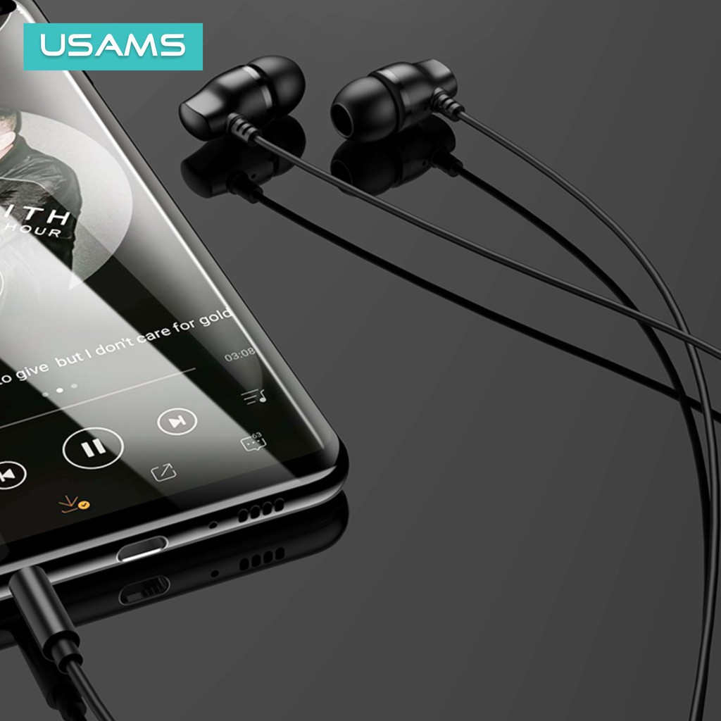 USAMS EP36 Headset Earphone With Mic Jack Audio 3.5mm