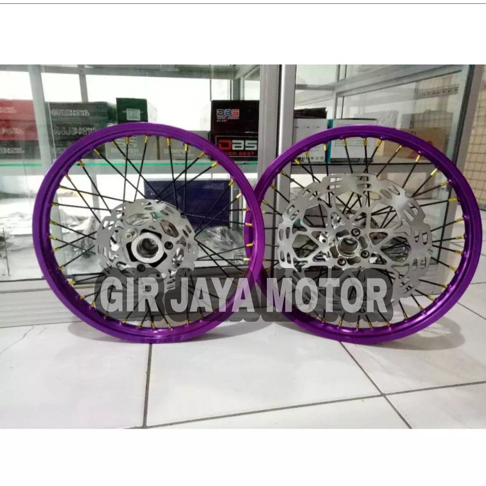 Ready Stok VELG JARI JARI SATRIA FU PLUS PIRINGAN DEPAN BELAKANG