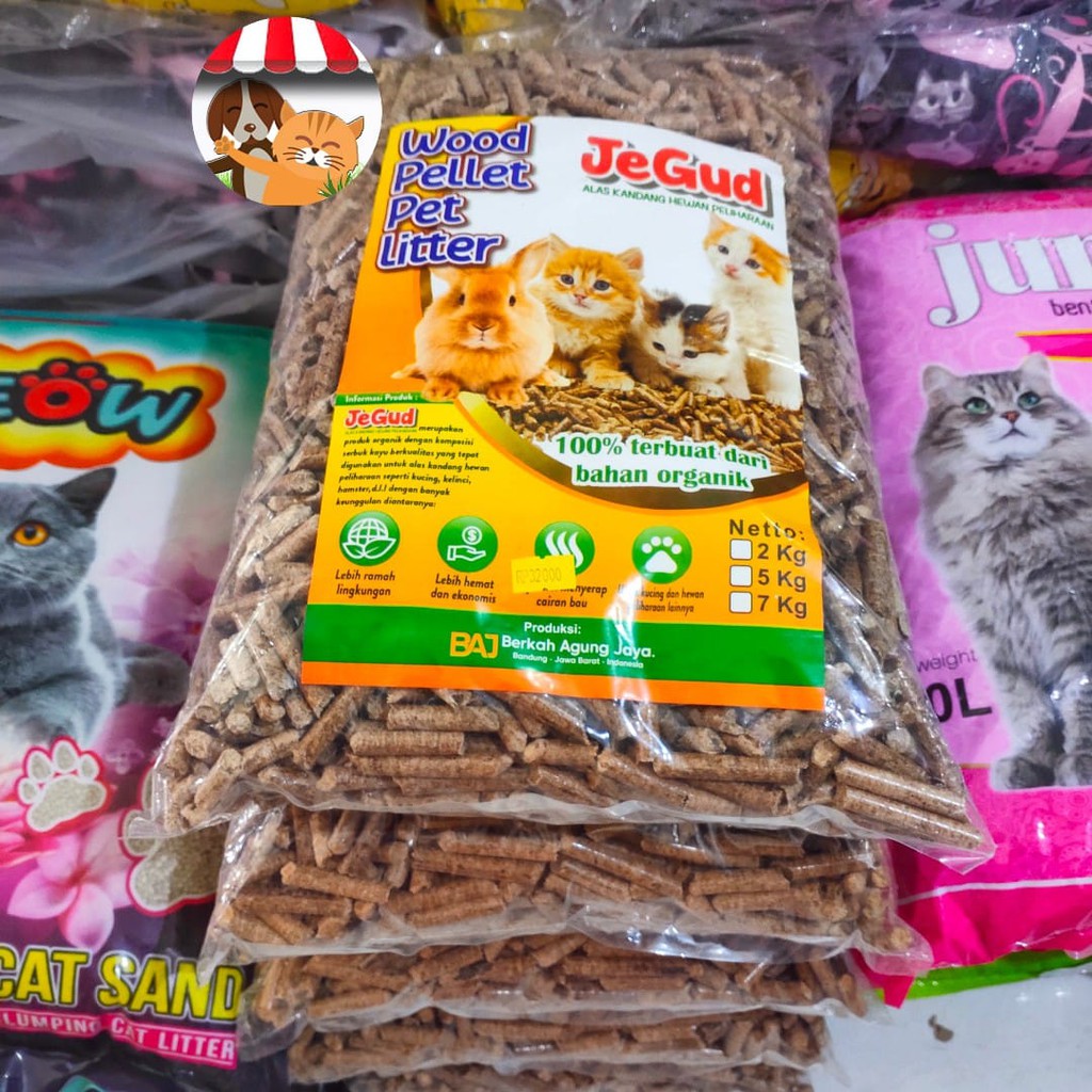 Bao Bao Wood Pellet Cat Litter Hamster Kucing Sugar Glider 5kg