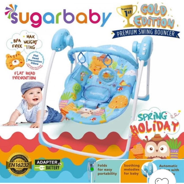 Preloved sugar baby premium swing bouncer