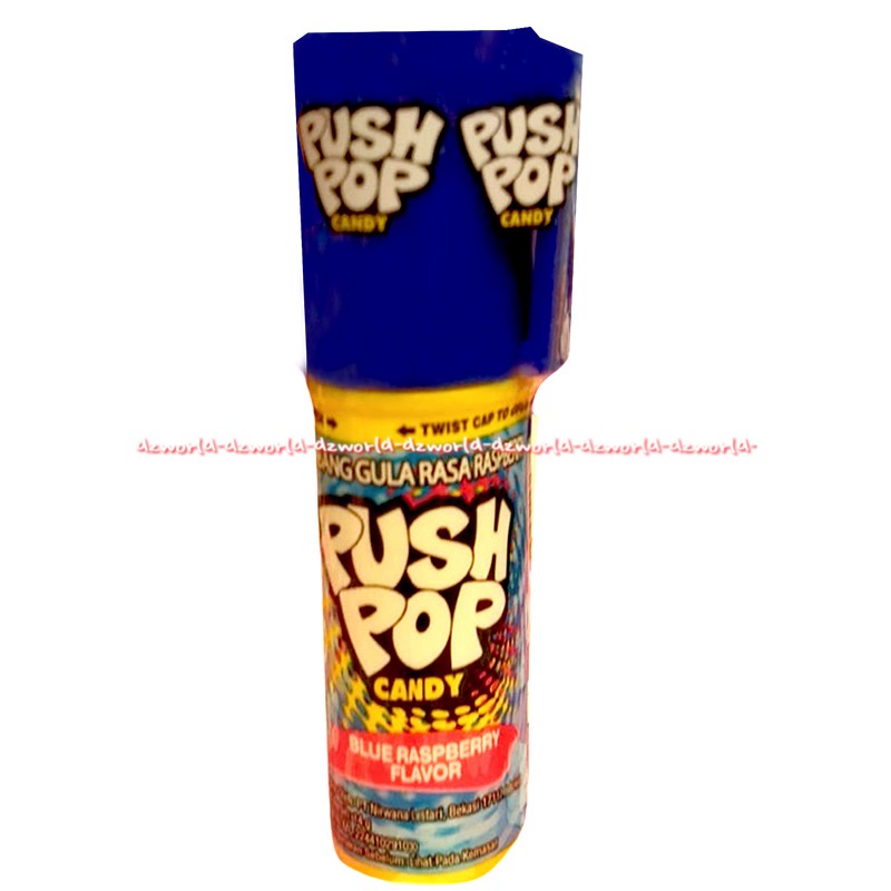 Push Pop Candy Kembang Gula Model Lipstik 14gr Pushpop Candi Lychee Lush Berryblast Orange Strawberry Flavour Permen Lipstik Rasa Buah Pus Up