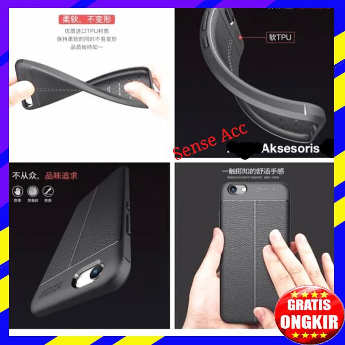 ACC HP OPPO F7 F7 CASE AUTOFOCUS CARBON LEATHER CASE