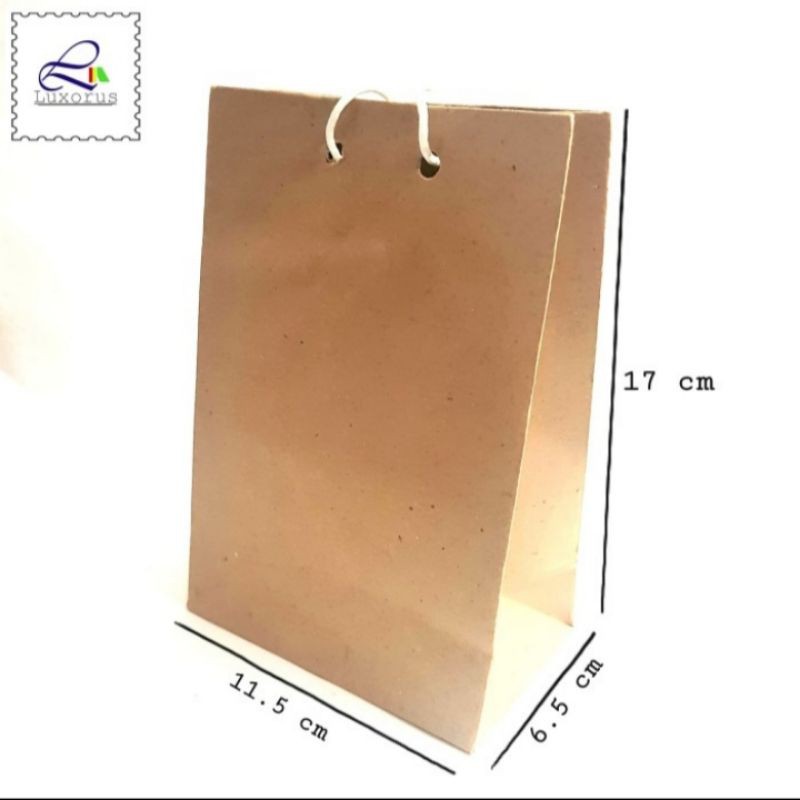 

Paper Bag Tas Kantong Kertas Polos Coklat Mini