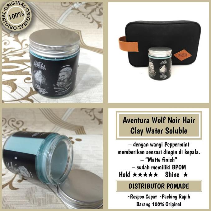 Star Aventura Pomade-Wolf Noir Pomade-Clay Pomade-Peppermint Scent-Free Bag Sale