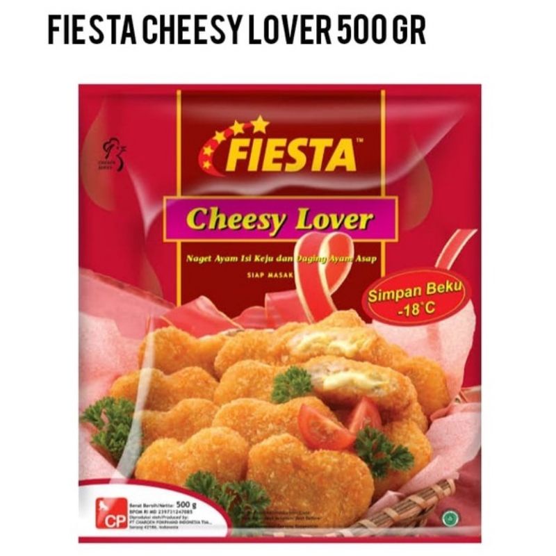 

Fiesta Cheesy Lover Nugget isi Keju 500gram