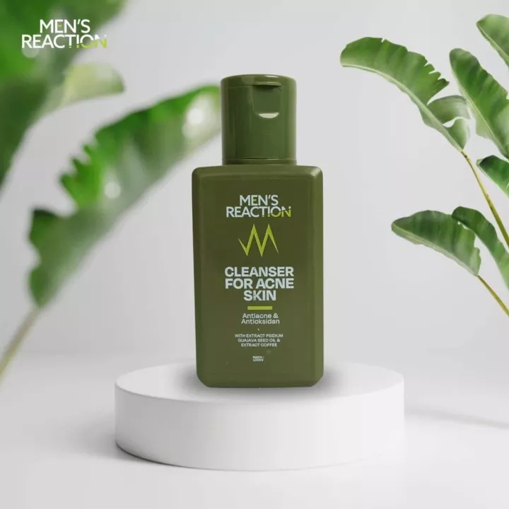 Sabun Jerawat MEN’S REACTION Acno Clean Liquid Anti Bakteri - Mens Reaction Sabun Jerawat Pria