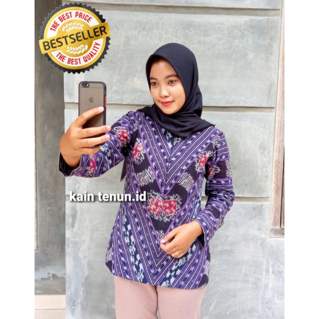 BLUS TENUN BLUS WANITA BLUS BATIK BAJU TENUN JEPARA