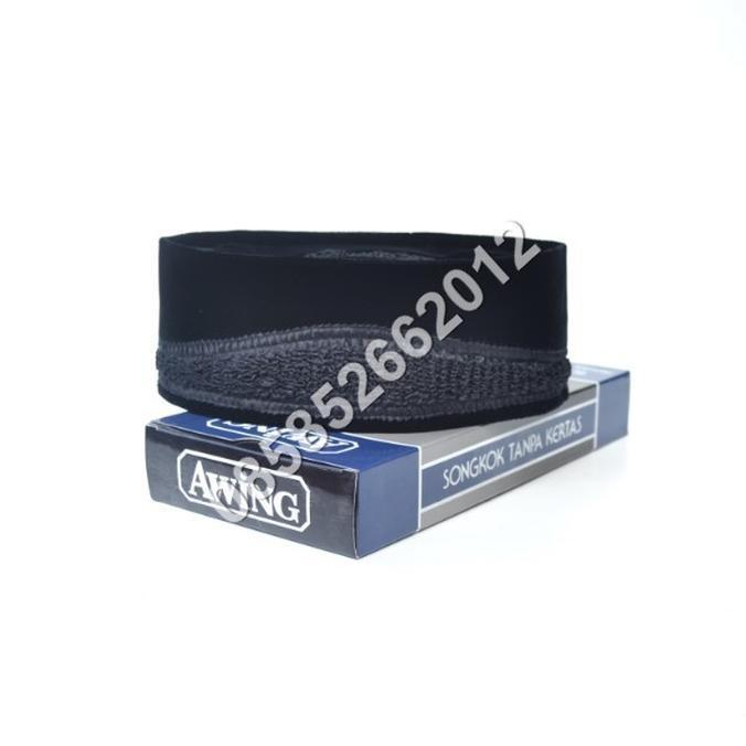 Kopiah Peci Awing kharisma Songkok Awing Hitam Motif Kriwil Klasik