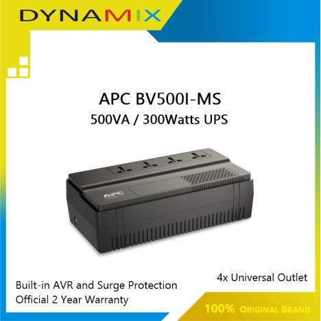 UPS APC BV500I-MS 500VA 300Watts with AVR &amp; Surge Protection UPS GARANSI RESMI