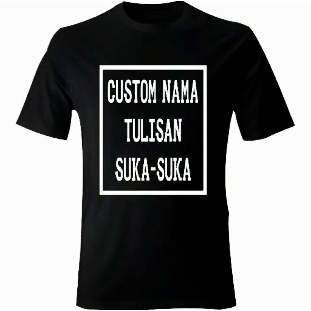 KAOS SABLON CUSTOM/BAJU KAOS PRIA MURAH/BAJU KAOS SABLON/KAOS SABLON DESAIN SENDIRI