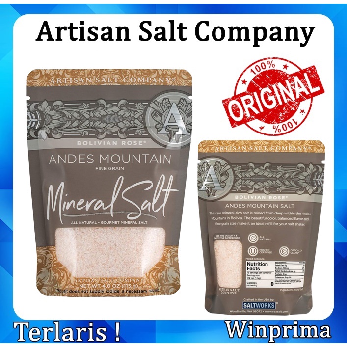 

Artisan Salt Company Bolivian Rose Andes Mountain Salt - Mineral Salt