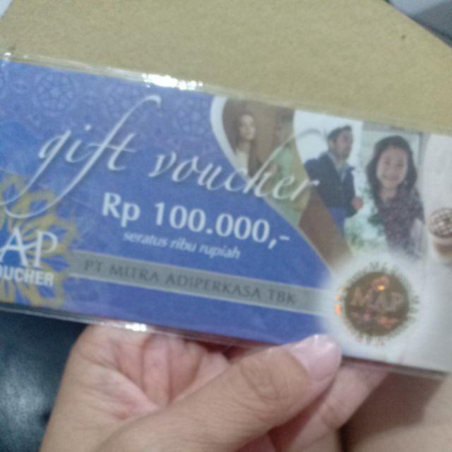 Voucher MAP [Mitra Adi    Perkasa] Pecahan 100.000 Rb