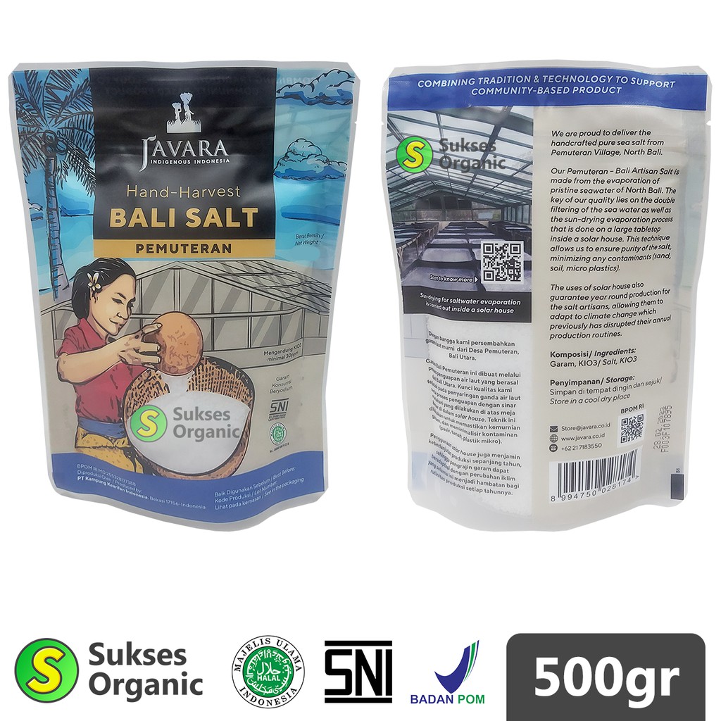 

Javara Garam Laut Pemuteran Bali 500gr Pouch