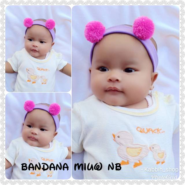 Bandana baby Miu Newborn anak bayi kids baby bando