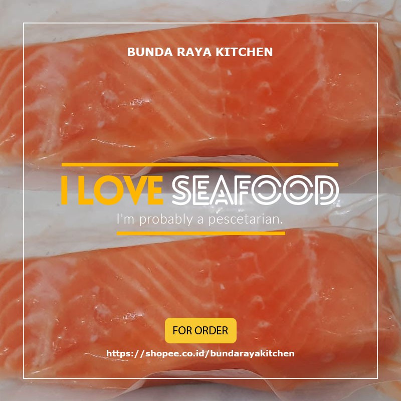 

Premium Ikan Salmon Fillet Frozen / Import / @200Gram